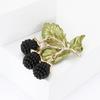 Creative Versatile Alloy Enamel Blackberry Brooch Fresh Fashion Women'S Suit Cardigan Corsage Ornament Pin