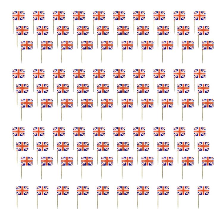 100Pcs National Flag Toothpick Cakes Picks Cupcake Top Decoration For Sweets Desserts Display And Festival Celebration