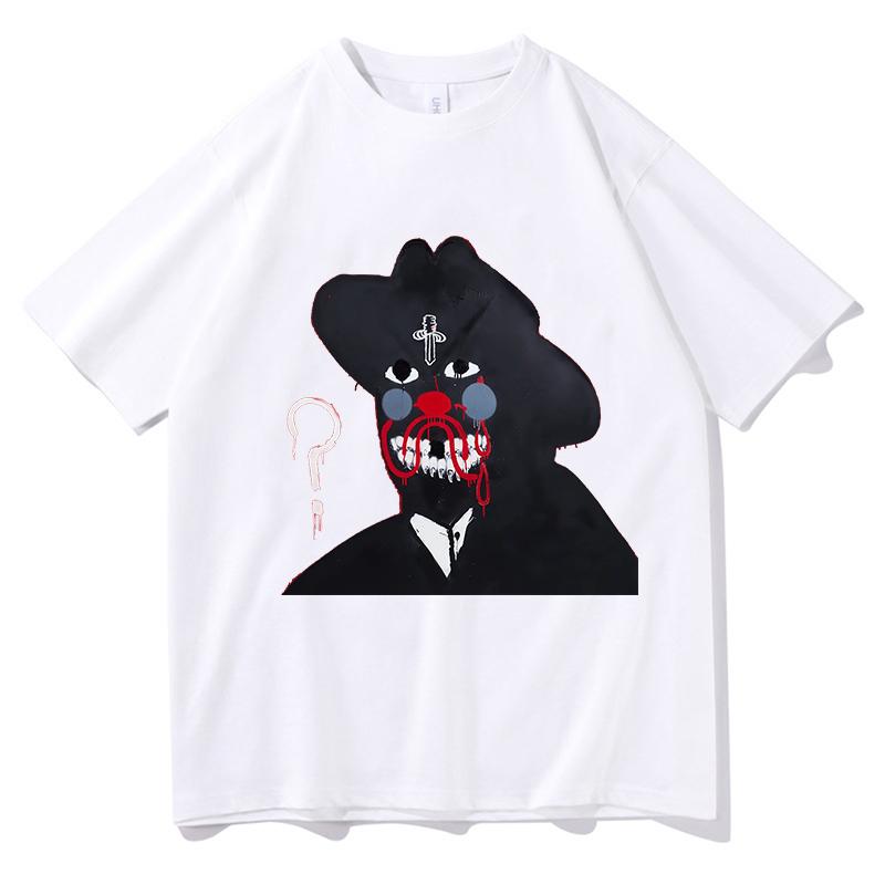 21 Savage WAS IST MIT DEN STRASSEN passiert Print T-Shirt Album T-Shirts Kurzarm Baumwolle Herren T-Shirts Unisex Locker Unisex Unisex T-Shirts