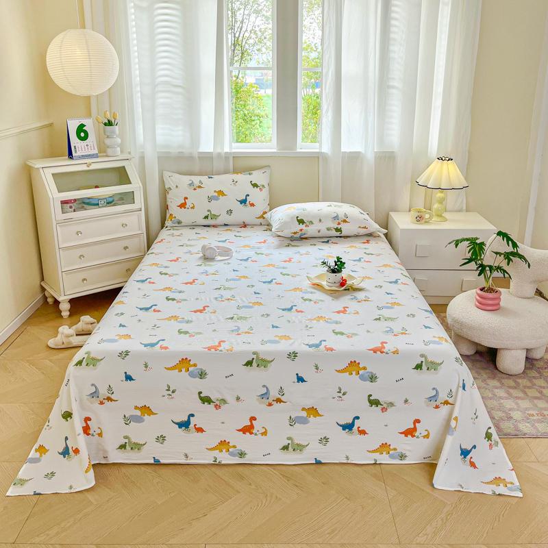 Cotton Bed Flat Sheet for Double Bed Plain Solid Color Top Sheets Single/Queen/King Flat Bedsheets Home Bed Linen Sheets