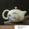 Changqi Ceramic Hand-painted Xishi Kung Fu Teapot