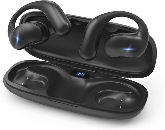 

Беспроводные Bluetooth-наушники Первая в отрасли распродажа Настоящие беспроводные Bluetooth-наушники OWS с до 60 часов непрерывного инновационного светодиодного сенсорного управления серый