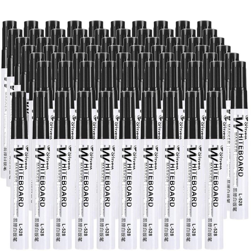 4-100Pcs Erasable Whiteboard Marker Pen Blackboard Marker Teaching Chalk for Glass Office School Stationery White Board Marker