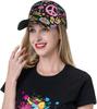 Peace Love and Dove Flower Power for Baseball Cap Adjustable Golf Dad Hat Trucker Cap for Men and Women Curved Brim Snapback Hat