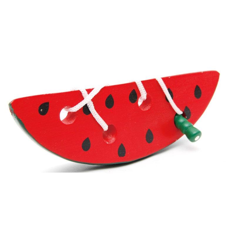 Montessori Toy Worm Eat Fruit Wooden Puzzle Toy Kids Fingers Flexible Training Twisting Worm Educational Toys For Children Gifts