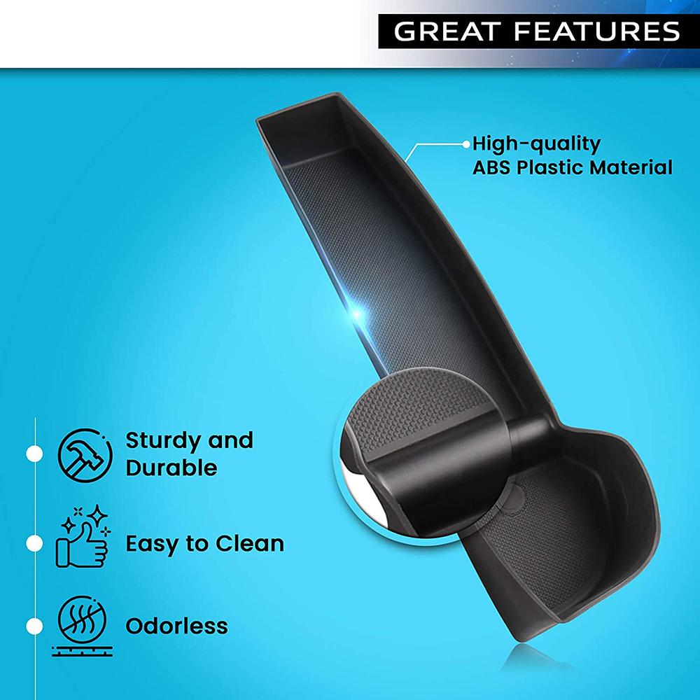 Door Side Storage Box Front Rear Door Handle Armrest Tray Organizer for Tesla Model Y Juniper 2020 - 2025 Model 3 Highland