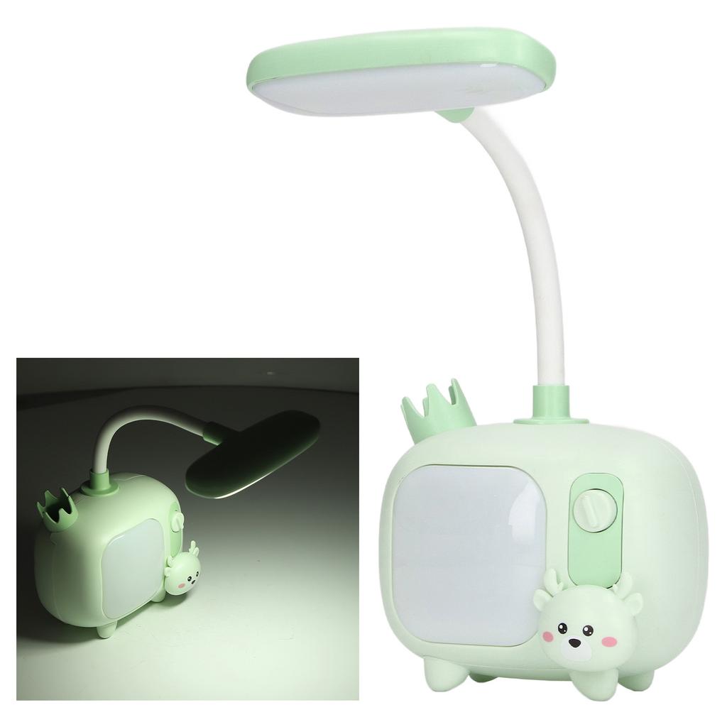 Kids Reading Light TV   Base Silicone Gooseneck USB   Soft LED Light Kids Desk Lamp for Students Study Work
