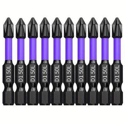 Premium Phillips Screwdriver Bit - Strong Magnet, Non-Slip, High Hardness Tungsten Steel, Electric Screwdriver Tool, Hexagonal