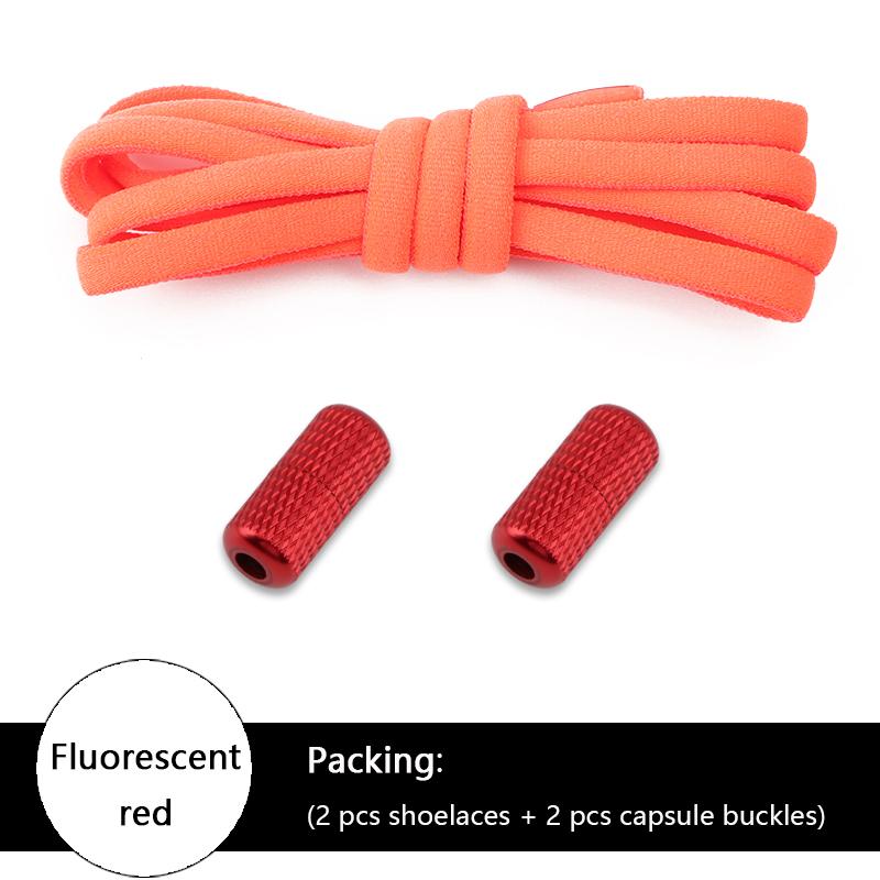 Colorful Elastic Semicircle No-Tie Shoe Laces for Sneakers Kids & Adults Metal Lock Lazy Laces Boot Shoe Strings