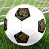 1PC Golden Tiger Emblem Soccer Ball Size 5 Football Machine Sewn Indoor/Outdoor Universal Football S95