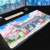 Kiosk-Muster XXL Gaming-Mauspad, Rutschfeste Schreibtischmatte mit genähten Kanten, Tastaturmatte, Computerzubehör für PC-Gamer