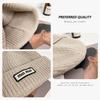 Spring and Autumn Outdoor Warm Ear Protection Versatile Face Small Wool Knitted Hat Women