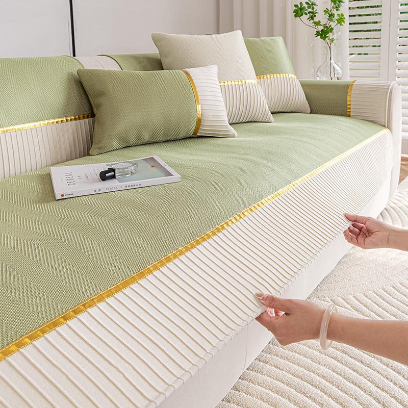 Элегантная подушка на диван из ледяного шелка - Нескользящая Охлаждающая Высококачественный летний чехол 70x70 cm 1460₽