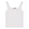 BUCKAROO Women'S C/P Ribbed Logo Sleeveless Off-White
