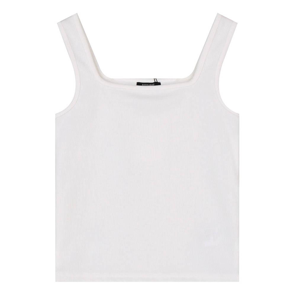 Burkeru Women S C/P Ribbed Logo Sleeveless Off-White Off White_Xs