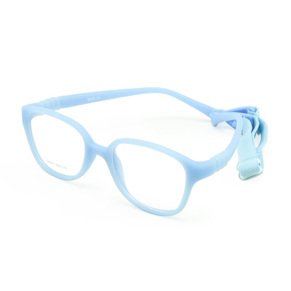 Bendable Kids Glasses Frame with Strap Size 44/15 No Screw One-piece Optical Glasses for Boys Girls 3-5Y