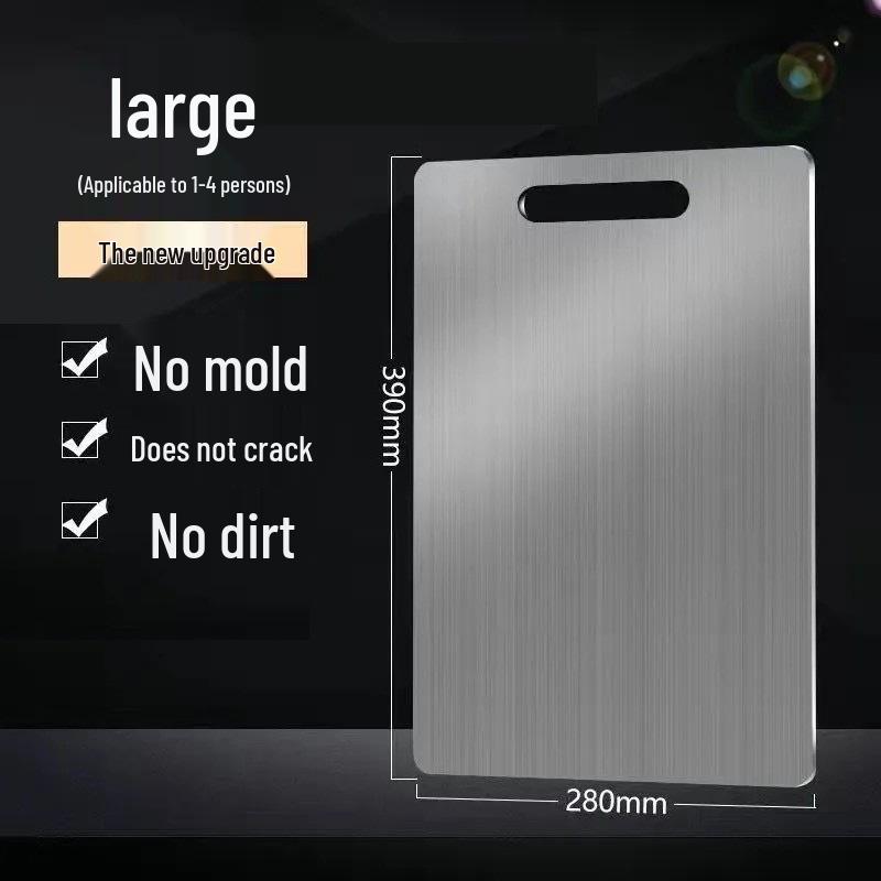 Thickened Antibacterial Stainless Steel Double-sided Cutting Board