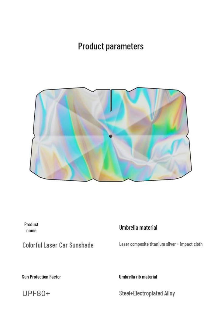 Custom Logo Laser Car Sunshade - Front Windshield Heat Insulation & Sun Protection