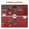 Exterior Door Handle erts Cover Trim for 4-Door Jeep Wrangler JK JKU 2007-17