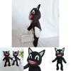 Adorable Black Cartoon Cat Plush Toy Stuffed Doll Perfect For Halloween Decorations