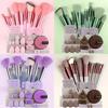 Makeup Brush 13Pcs Set Portable Makeup Tool Travel Professional Cosmetic Foundation Powder Eyeshadow Brushes Soft Makeup Starter