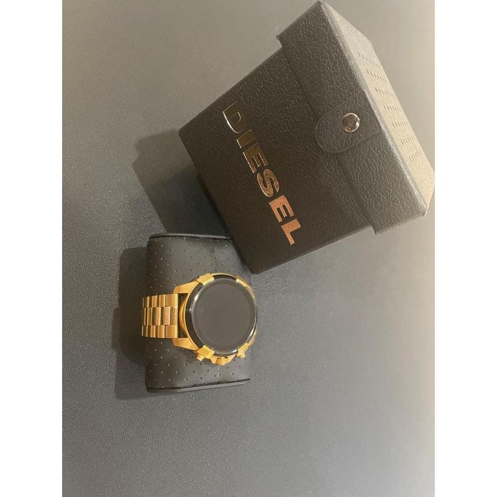 Used DIESEL Diesel Smartwatch Gold Black with Box