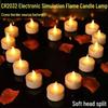 Cross-border Simulated Flame LED Tea Light Candle for Festive Decor