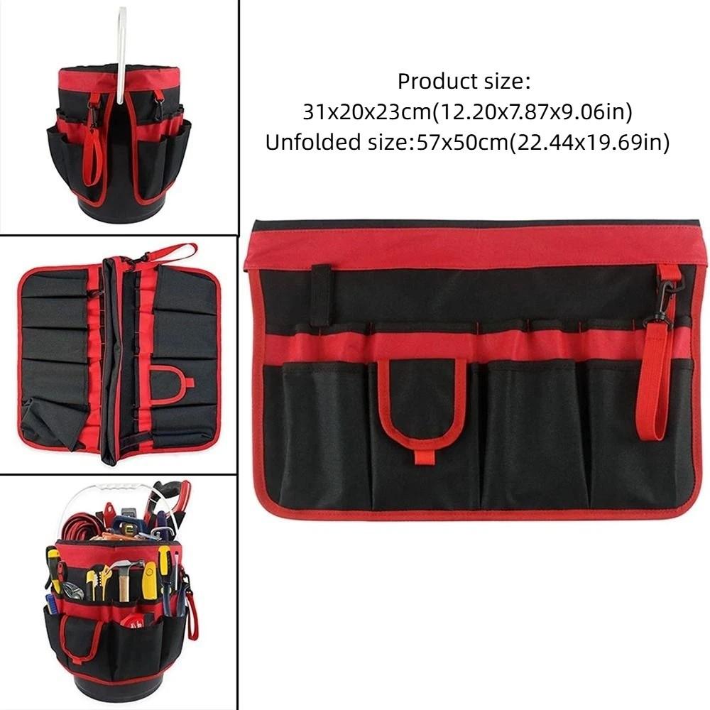 Large Capacity Bucket Organizer Storage Bag Planting Props Basket Gardening Tool Bag  Electrician