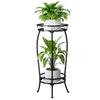 Bamworld Flower Stand, 2-Tier Indoor Plant Stand, Planter Stand, Outdoor Plant Stand, Pot Stand, Garden, Balcony, Stylish
