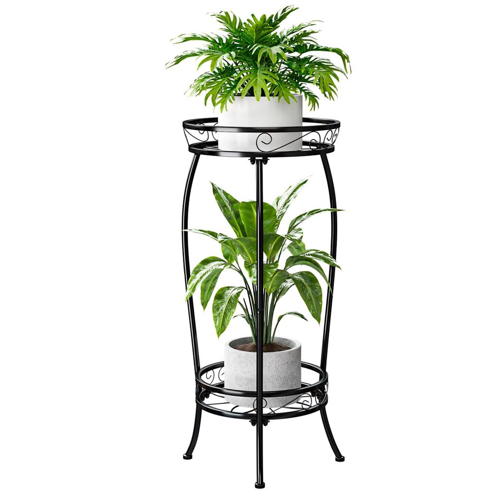 Bamworld Flower Stand, 2-Tier Indoor Plant Stand, Planter Stand, Outdoor Plant Stand, Pot Stand, Garden, Balcony, Stylish