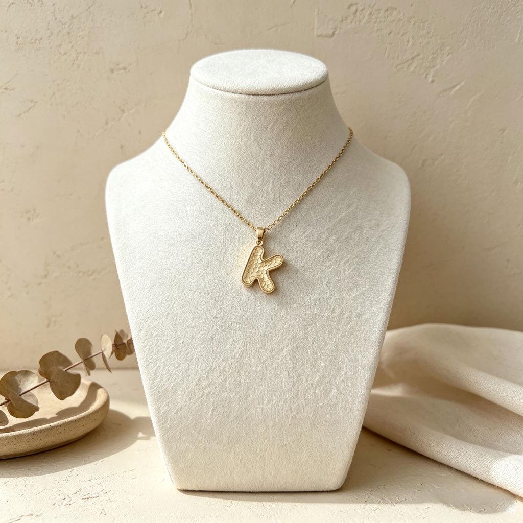 Trendy Modern Minimalist 26-Letter Cute Design Necklace