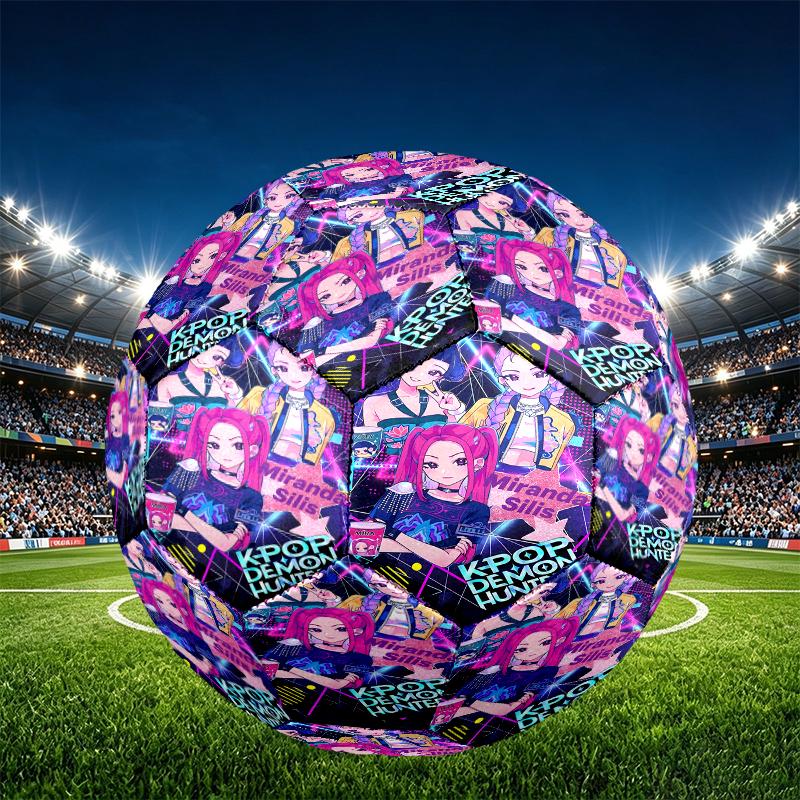 K Print Size 5 Soccer Ball, PU Wear Resistant Football for Match Training and Daily Practice, Birthday Gift for Soccer Fans