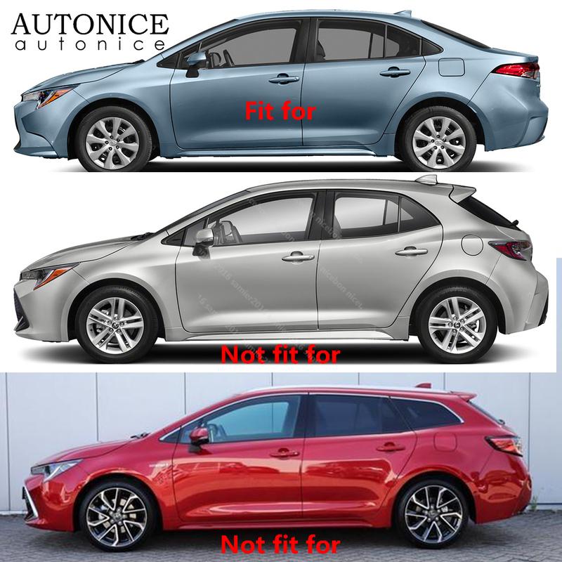 Carbon Fiber Color Fuel Tank Decorator Cover Fit for Toyota Corolla    Sedan