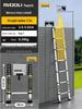 Magdolli Stainless Steel Telescopic A-frame Ladder, Multifunctional Foldable Indoor Aluminum Alloy Stair Ladder