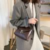 Small Square Bags For Women Fashi Solid Color Designer Crossbody Shoulder Bag Vintage PU Leather Handbags Female Bag Bolsa
