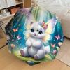 1PC Butterfly Forest Automatic Open/Close Umbrella with Windproof, 8-Rib Sturdy Canopy, Durable Ribs, Fashionable Design, Outdoor Accessory, Fun Prin,
