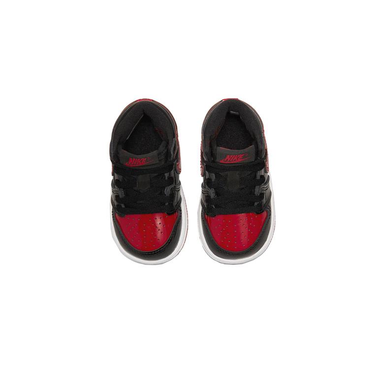 New Jordan Kids Air Jordan 1 Retro High OG 'Bred Patent' Sneakers AQ2665-063