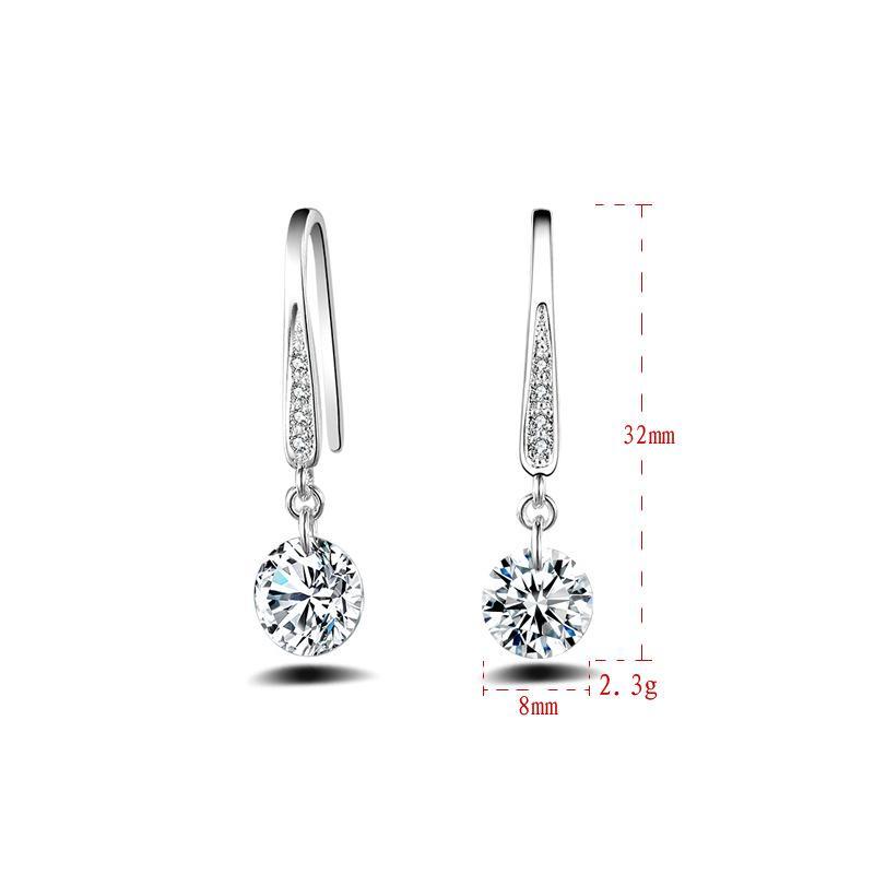 Sace Gems Classic Copper Alloy Zircon Earrings for Women Wedding Party Gifts