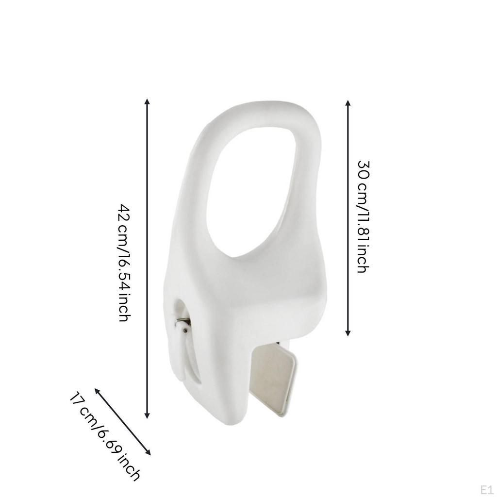 Bathtub Grab Handle NoTool Clampon Tub Rail Tool Bar for Women, Washroom