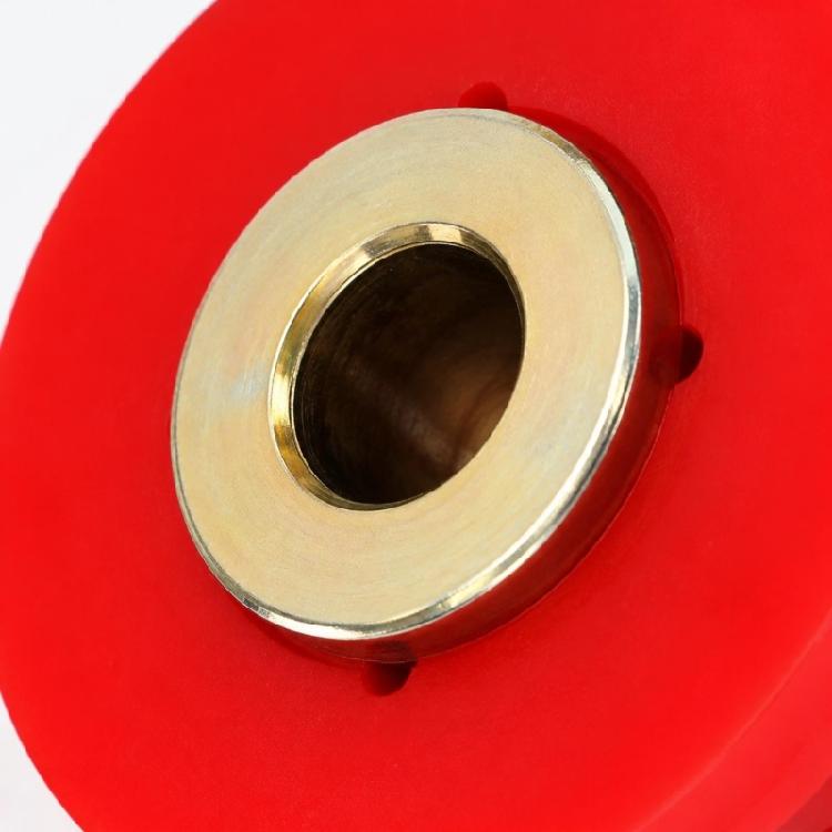 Control Arm Bushing Set for Front Suspension Service, with Flanged Polyurethane Bodies and Metal Center Hardware