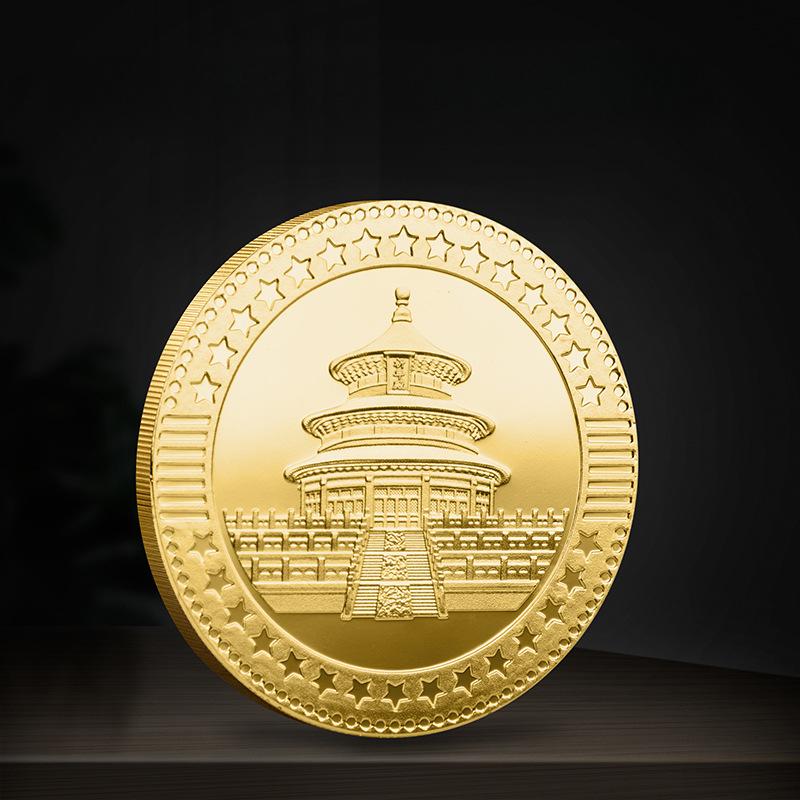 Chinese Style Zodiac Tiger Head Silver Plated Commemorative Coin Collectible Animals Embossed Dragon Tiger Fighting Feng Shui Gold Coin