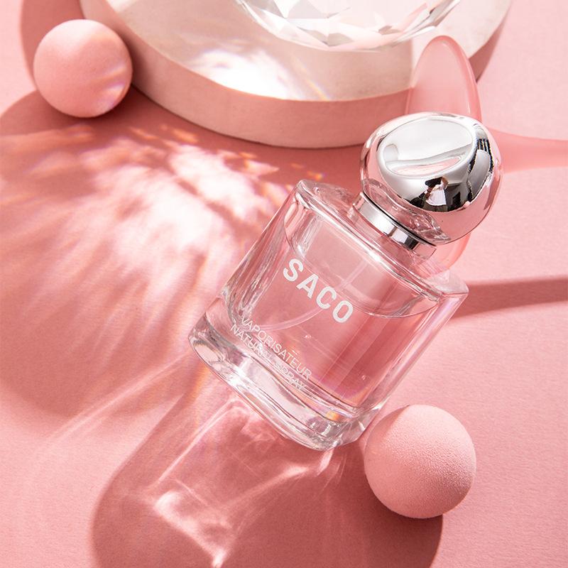 Women's Pink Crystal Diamond Perfume Lasting Fragrance To Stay Students Fresh and Natural 50ML Niche Premium Fresh Lasting Fragrance Gift for Friends