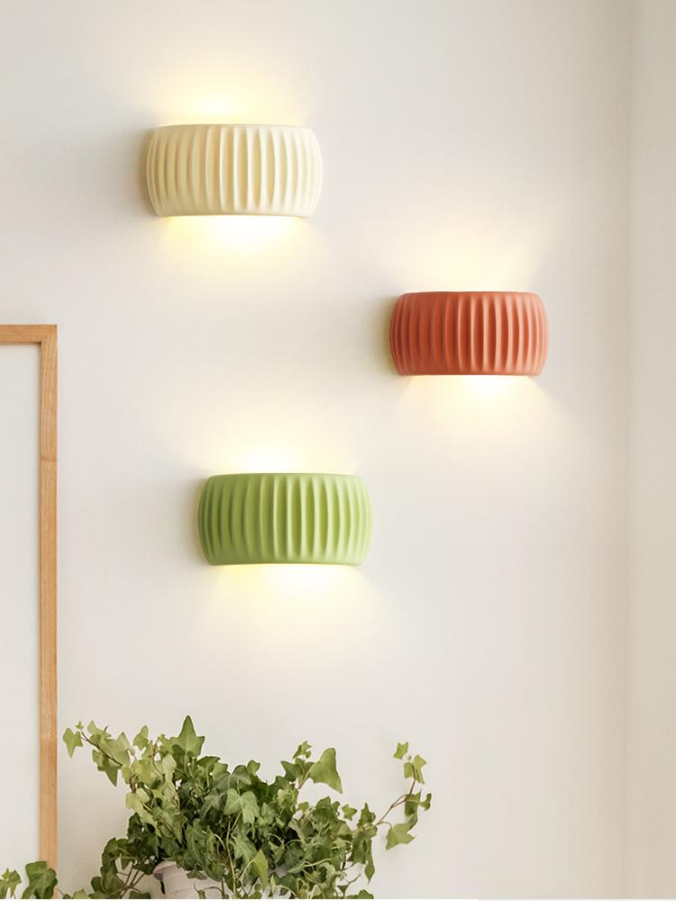 French European Wall Lamp Resin Bedroom Bedside Lamp Corridor Lamp Balcony Living Room Dining Room Simple Modern Wall Lamp