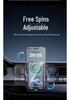 CoolTech Car Phone Holder: Wireless Charging, Quick Cooling, Temperature Display & 7-Color LED Lights.