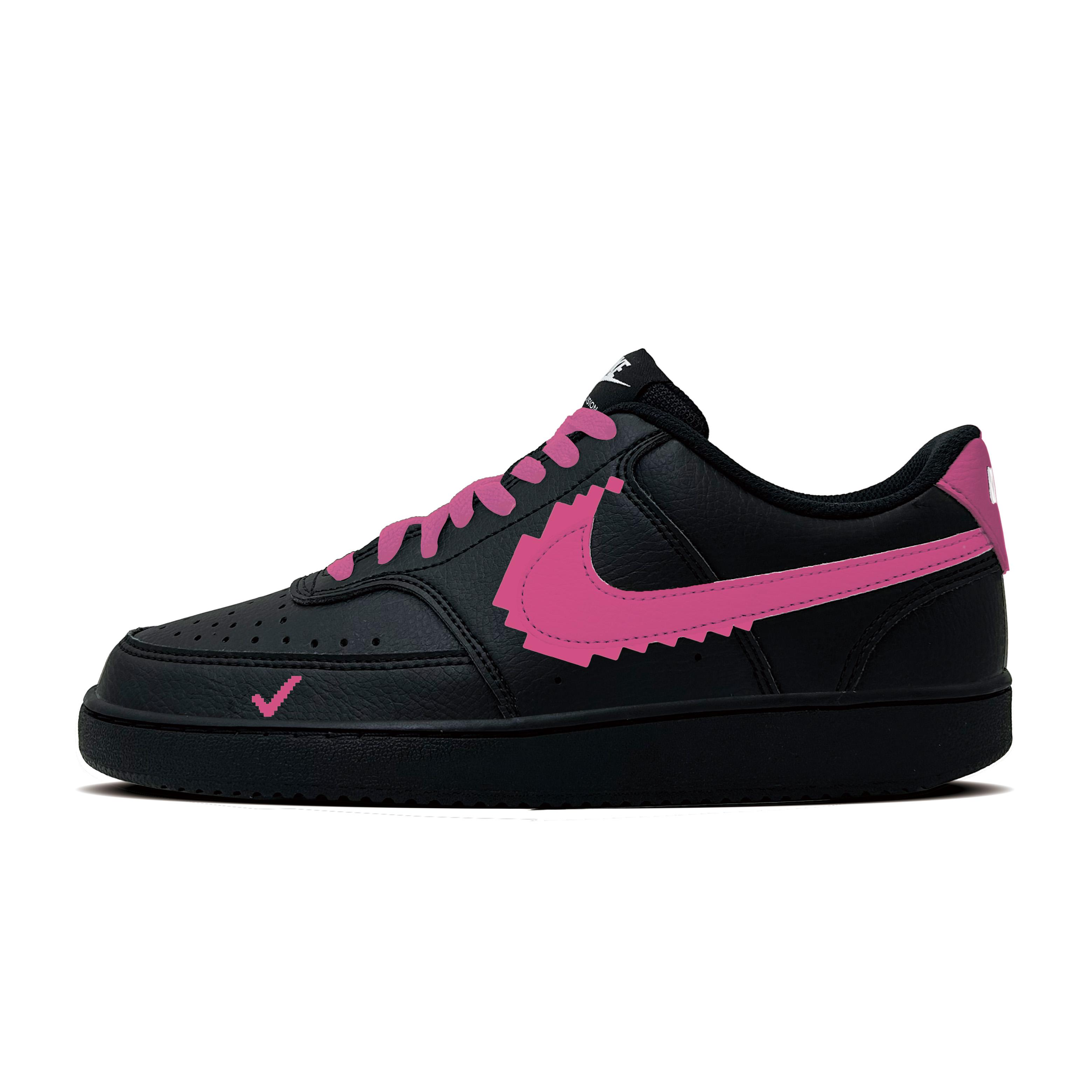 

Nike Court Vision Low Competition Rose Synthetic Leather Slip Resistant Abrasion Resistant Low top Skateboard Shoes DH2987-002(team-1081) 40.5
