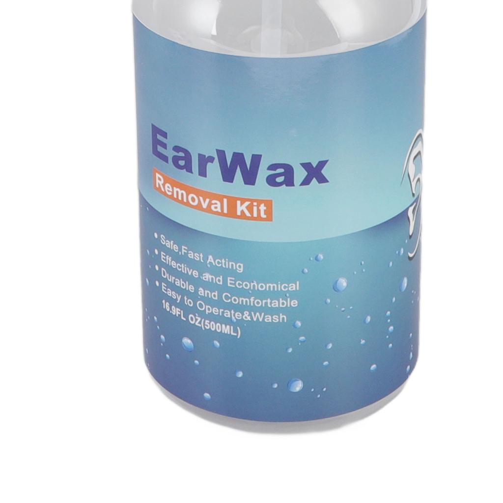 Ear Kits, Professional Ear Wax Removal Tool with 500ml Spray Bottle and Reusable Tips, Safe Hygienic Ear Washer System for Home Use