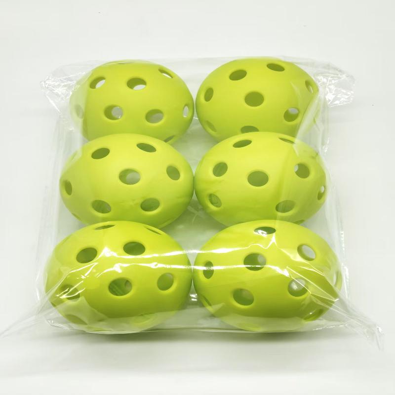 6/12Pcs Pickleball 74Mm Durable 40 Holes Outdoor Pickleballs Outdoor For Competition Pickleball Packs Of Pickleballs