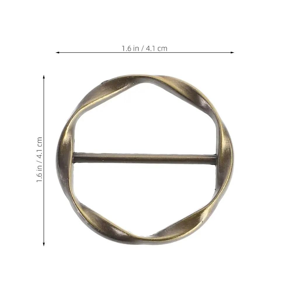 Fashion Adjustable Shirt Ring Belt and Scarf Belt Accessories Belt Buckle Multipurpose Scarf Buckle Daily Use