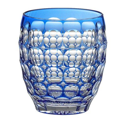 

Kagami Crystal Kiriko Rocks Glass (Hydrangea T727-2684-CCB, Traditional Craftsman Satoshi Nabeya)