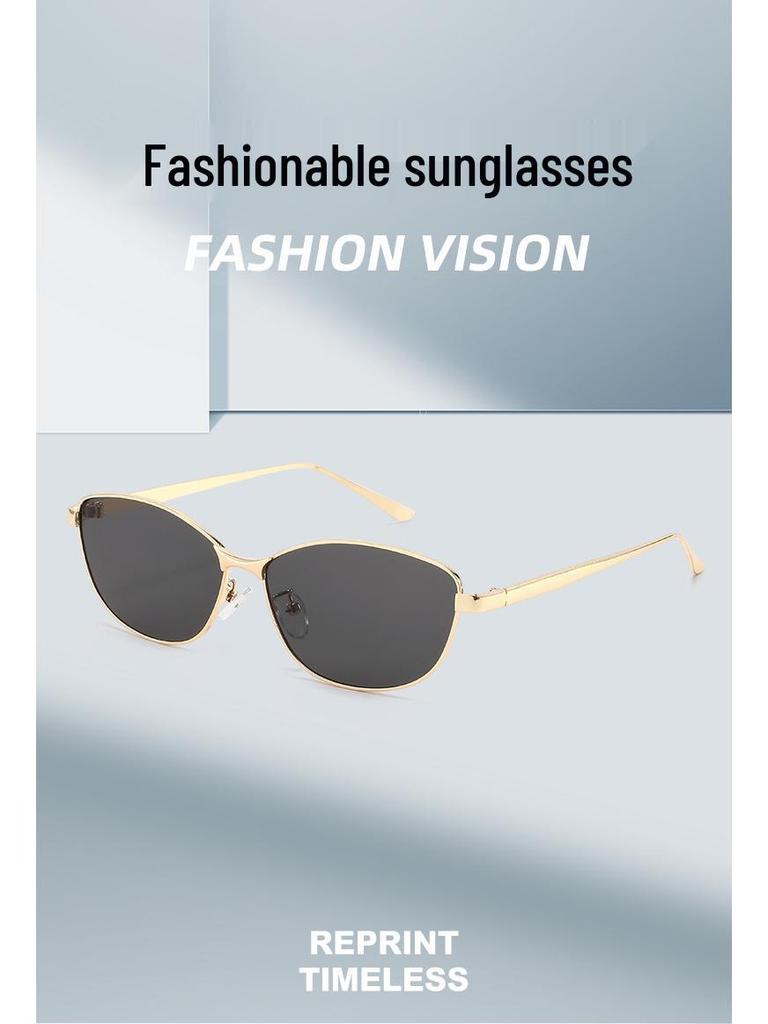 2025 Retro Metal Sunglasses for Men & Women - European & American Fashion, Versatile for Bare Face